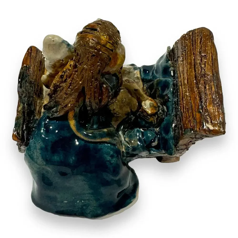 Guardian Angel Ceramic Figurine Statue RLP